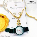 Combo reloj+cadena en tendencia Combo reloj+cadena en tendencia