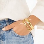 #0 pulsera rigida elegante en acero #0 pulsera rigida elegante en acero