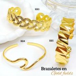 #0 pulsera rigida elegante en acero #0 pulsera rigida elegante en acero