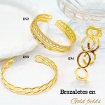 #0 pulsera rigida elegante en acero #0 pulsera rigida elegante en acero