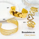 #0 pulsera rigida elegante en acero #0 pulsera rigida elegante en acero