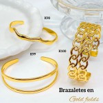 #0 pulsera rigida elegante en acero #0 pulsera rigida elegante en acero