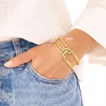 #0 pulsera rigida elegante en acero #0 pulsera rigida elegante en acero