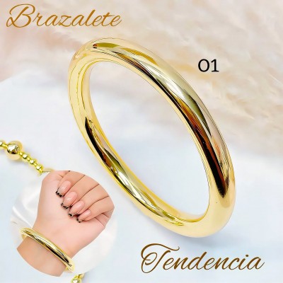 Pulsera Rígidas Oro Chino elegantes 